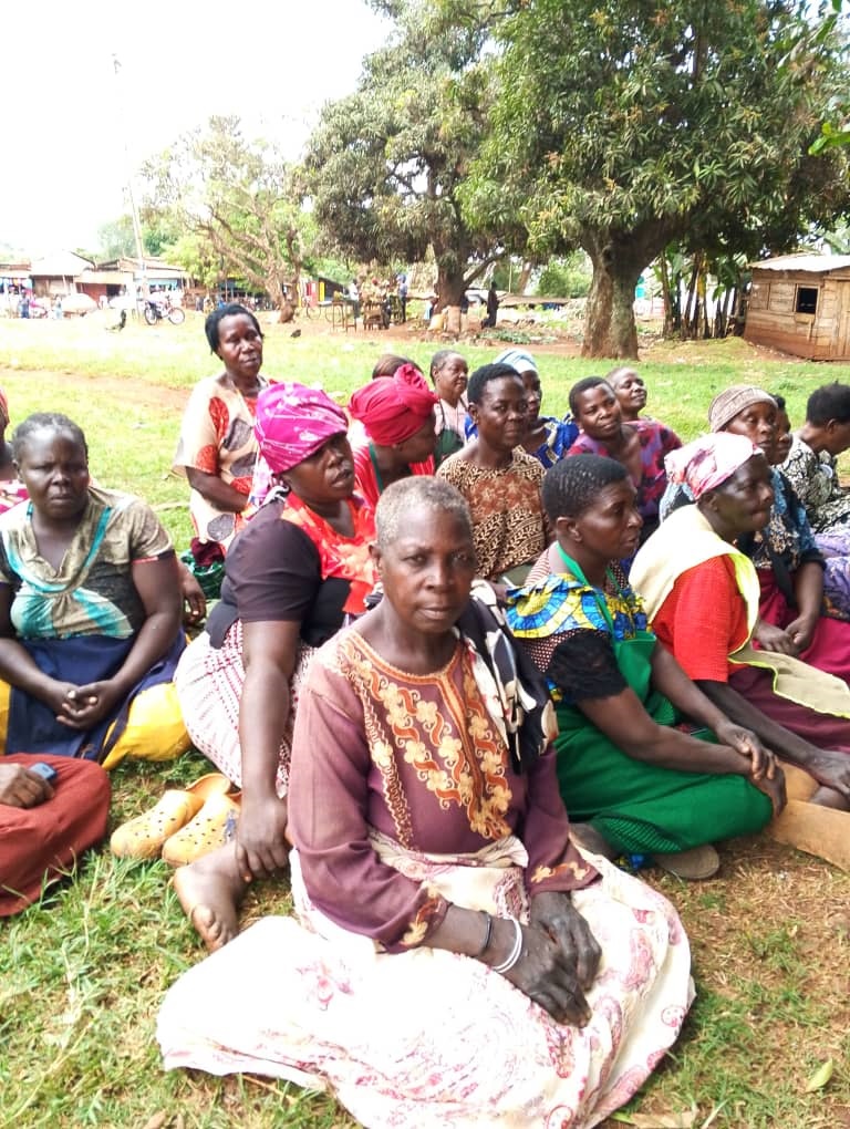 Elderly women at Hope for the Big Dreamers gathered during outreach.